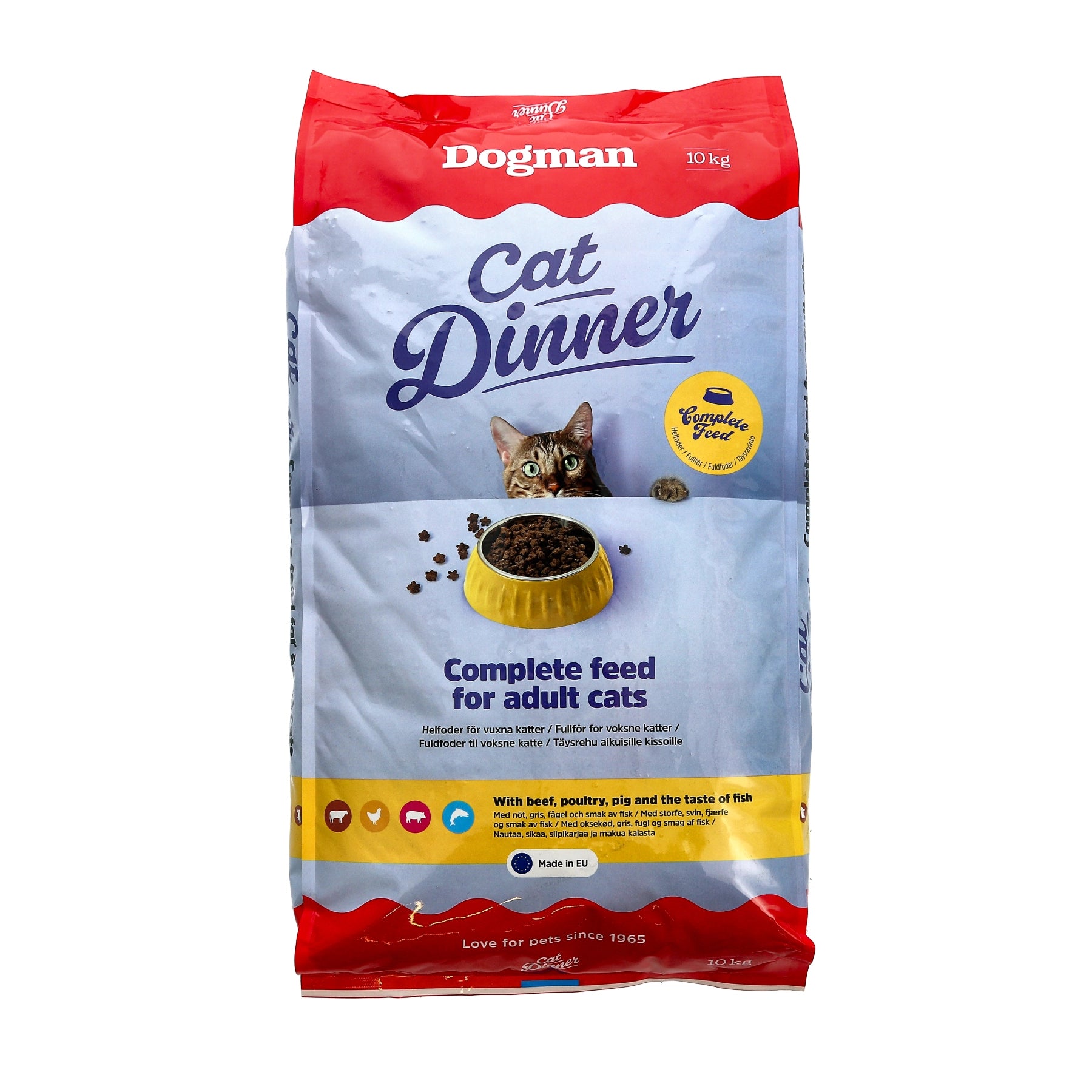 Dinner Torrfoder för katt 10kg