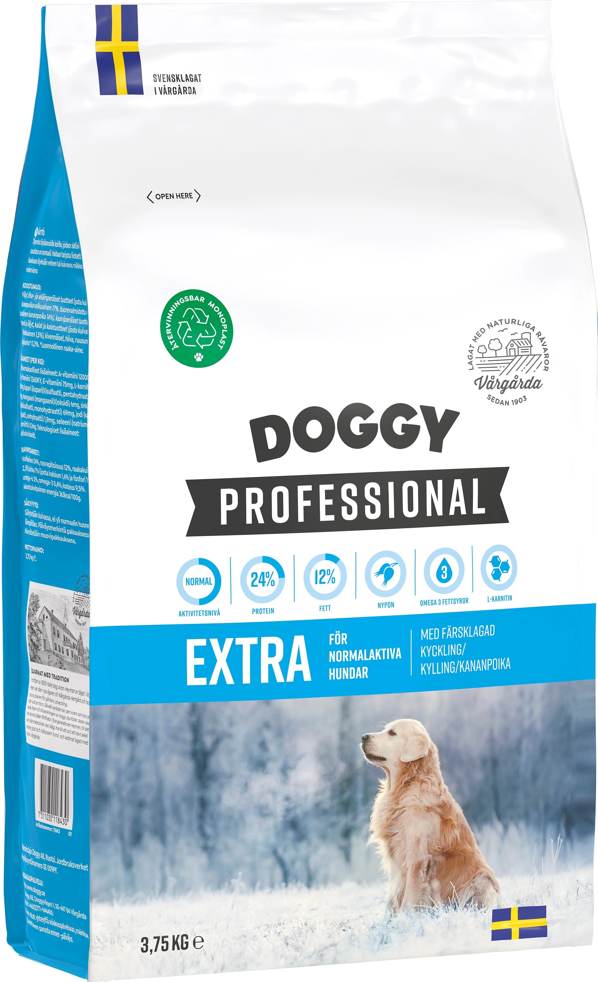 Extra Hundfoder 3,75kg