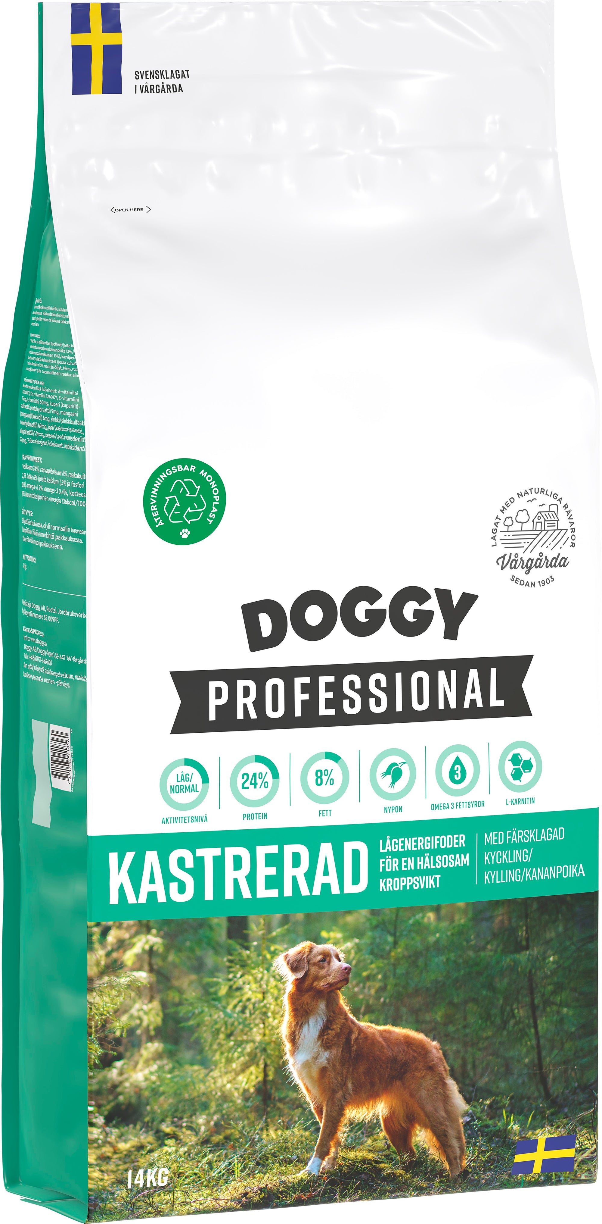 Kastrerad Hundfoder 3,75kg