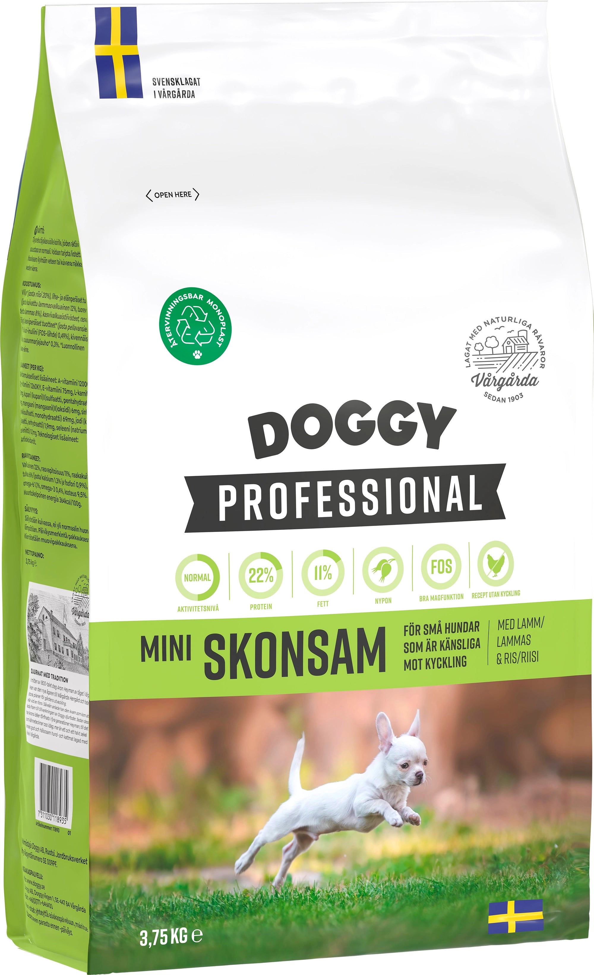 Mini Skonsam Hundfoder 2kg
