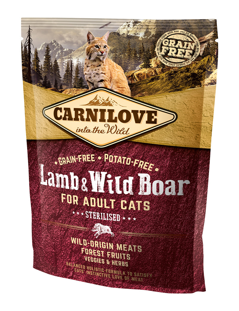 Carnilove Lamb-Wild Boar Adult -Sterilised 2 kg