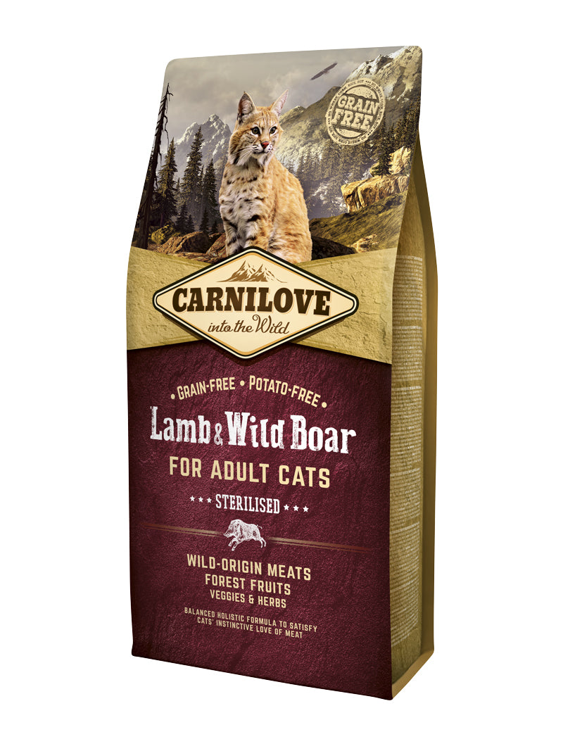 Carnilove Lamb-Wild Boar Adult -Sterilised 2 kg