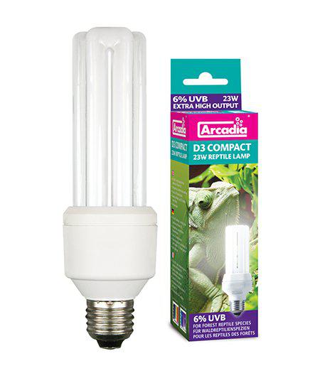 Lysrörslampa Arcadia Reptil Uvb 7% Uva 30% E27