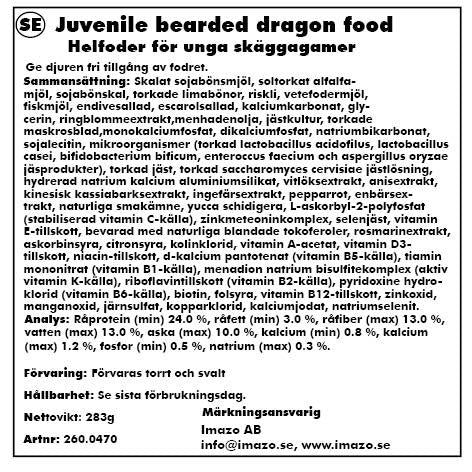 Zoo Med Natural Juvenile Bearded Dragonfood 283gr