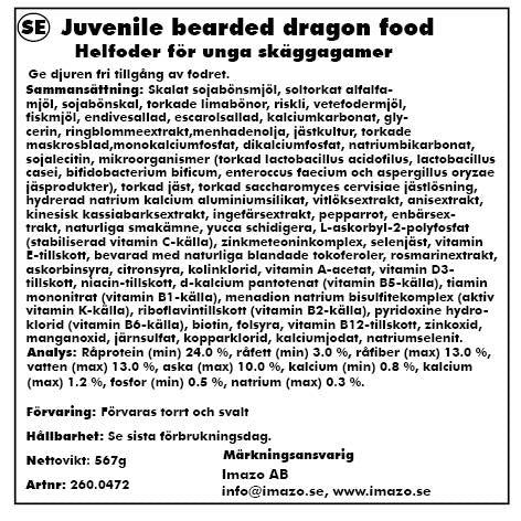 Zoo Med Natural Juvenile Bearded Dragonfood 567gr