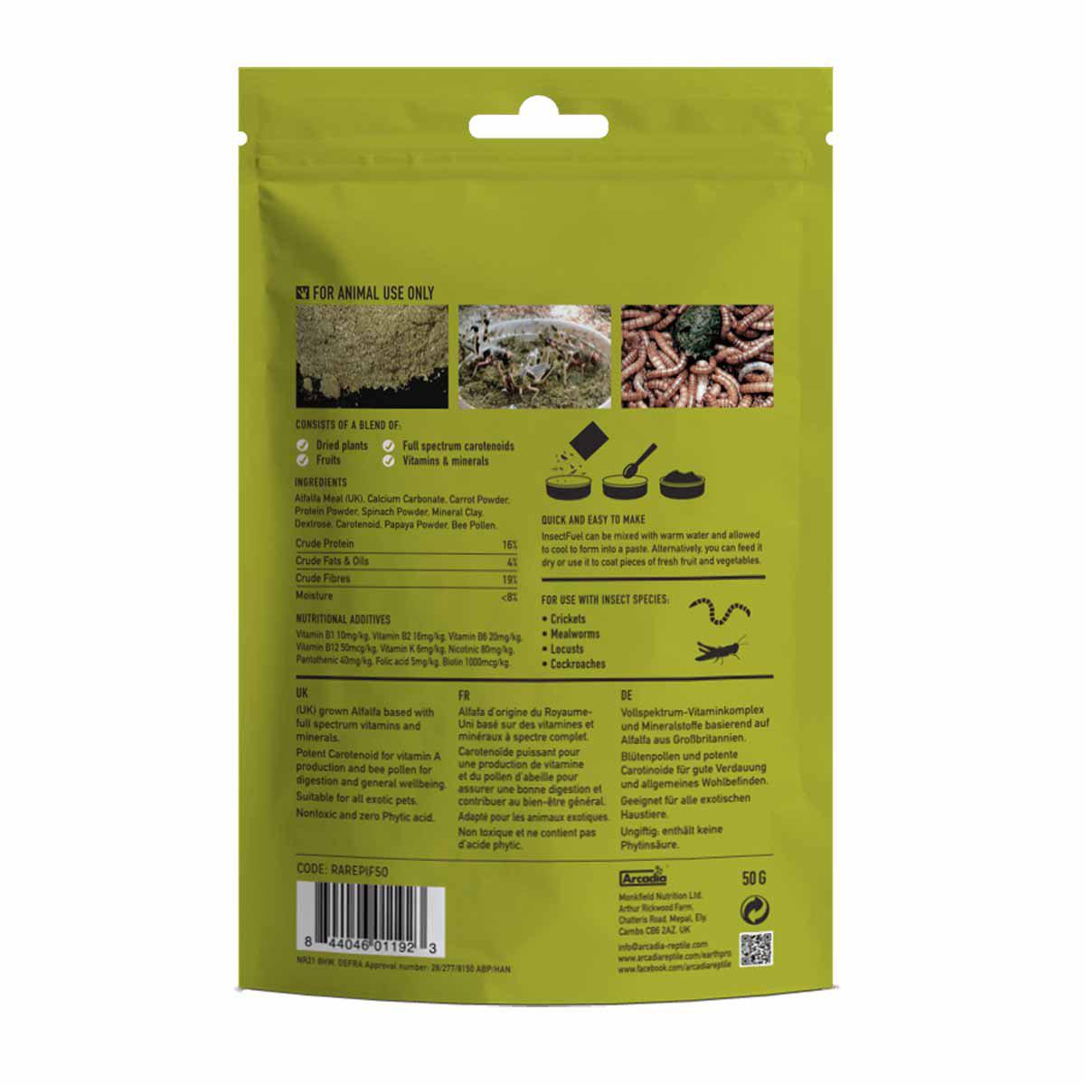 Insektsfoder Arcadia Earth Pro 250g