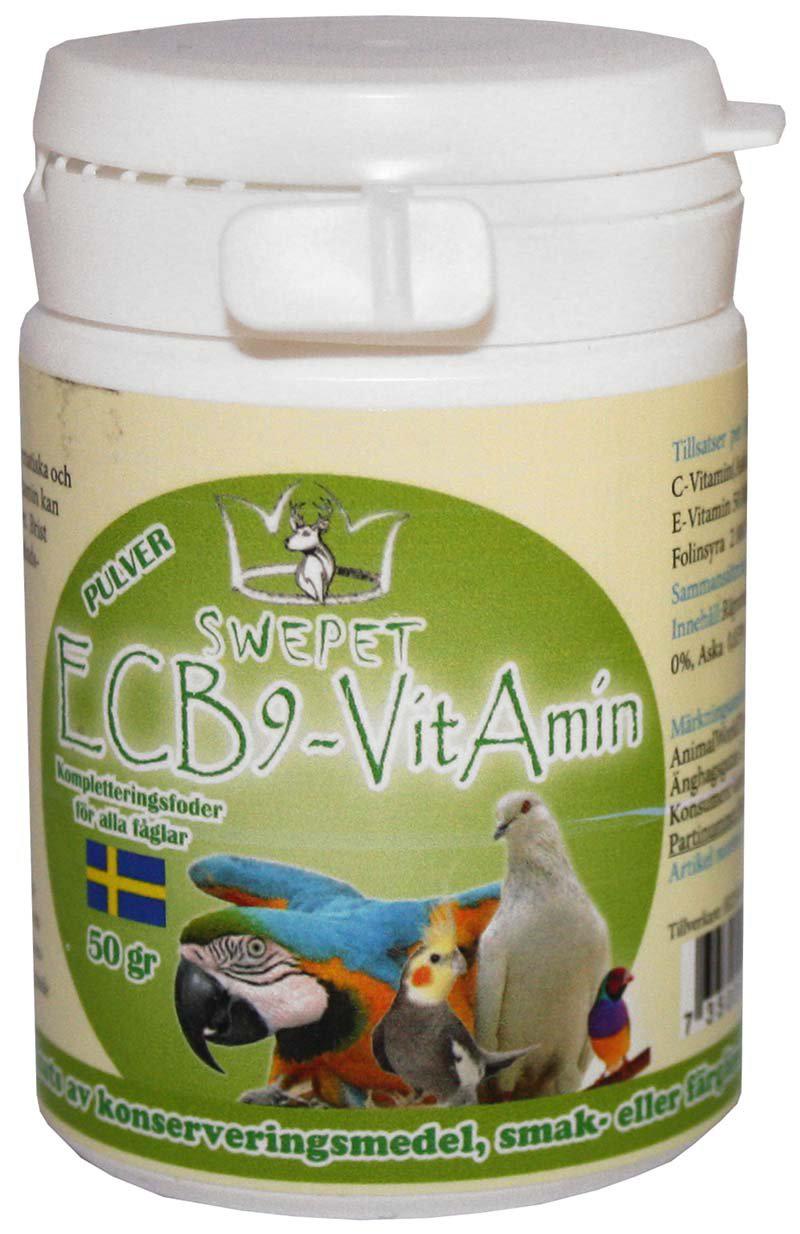 Ecb9-vitamin För Alla Fåglar 50g Pulver