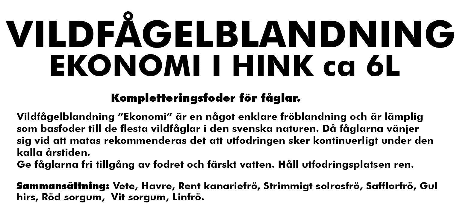 Vildfågelblandning Ekonomi 5 Kg I Hink