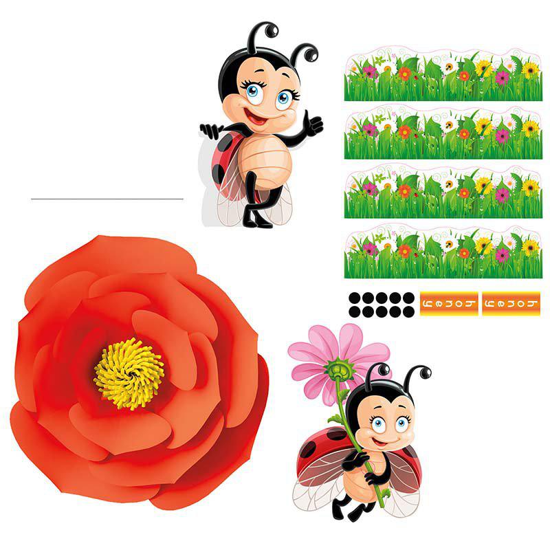 Fp Lady Bug Vit/vit50x35x25cm
