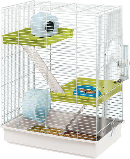 Fp Triss 3vån.hamsterbur Vit/vit 46x29x58cm