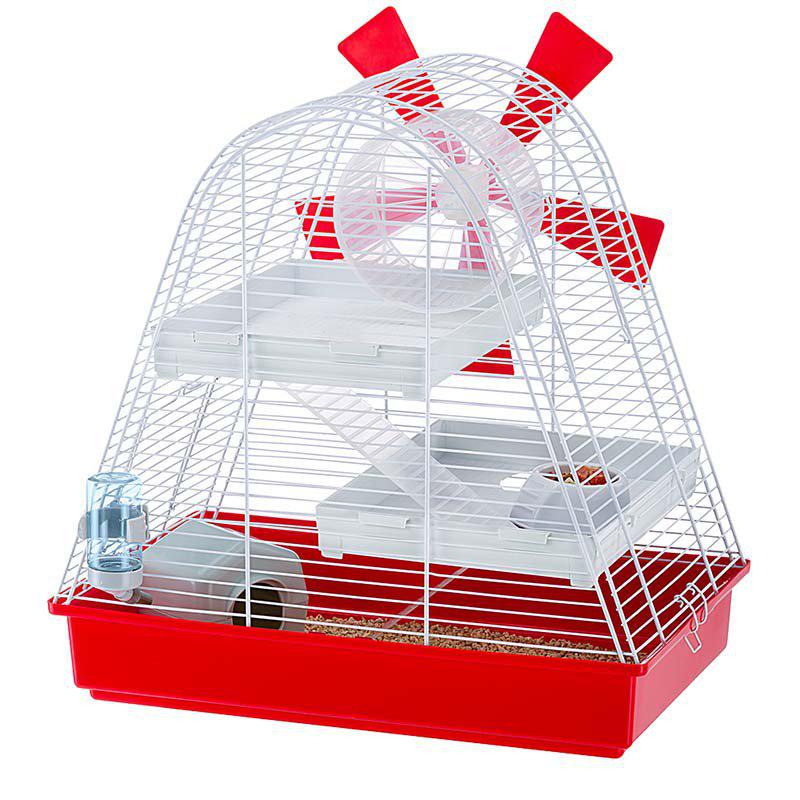 Fp Magic Mill Hamsterbur Vit/röd 46x29.5x46.5cm