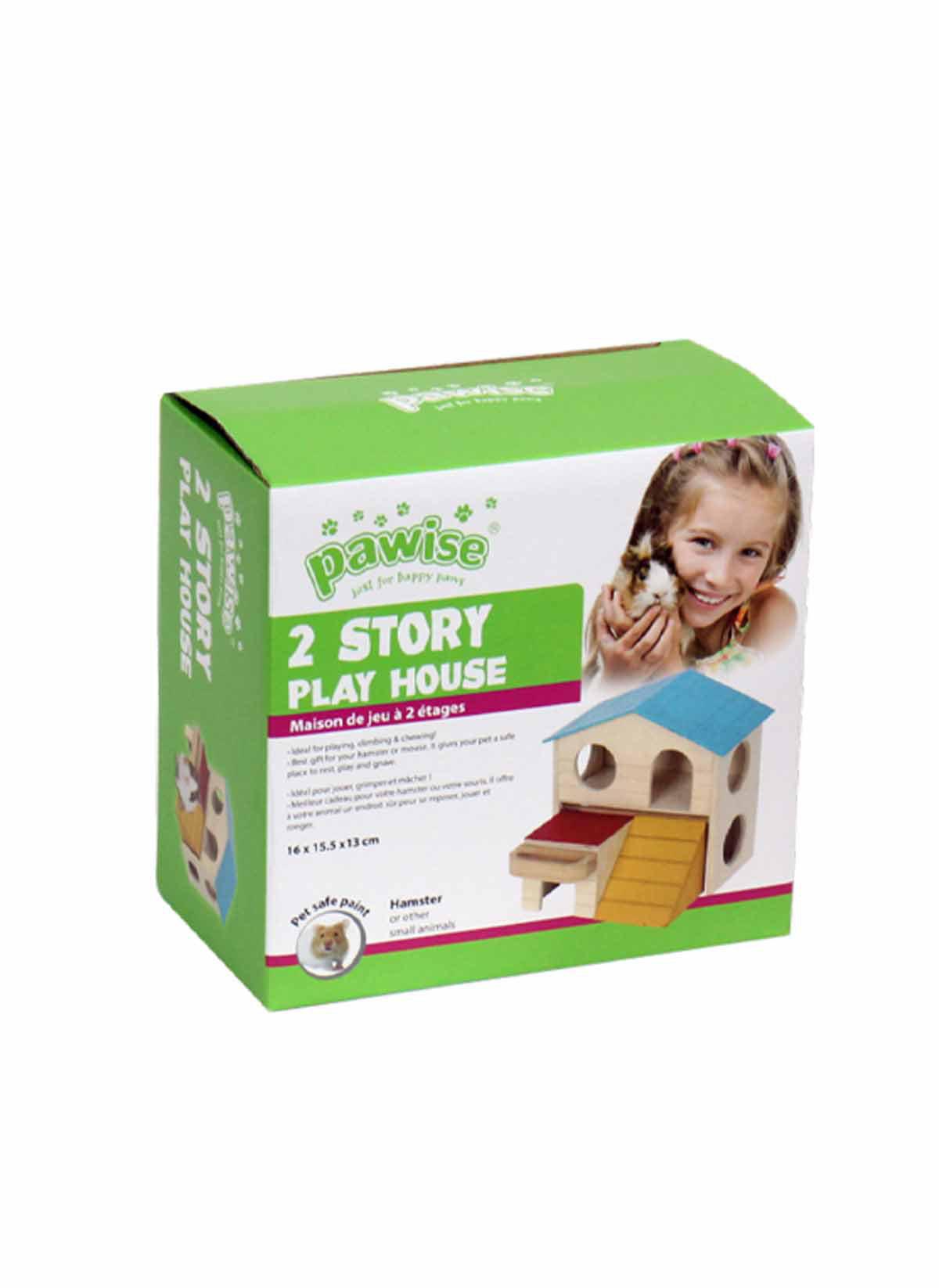 Smådjurshus 2 Story Play House 16x13x15,5cm