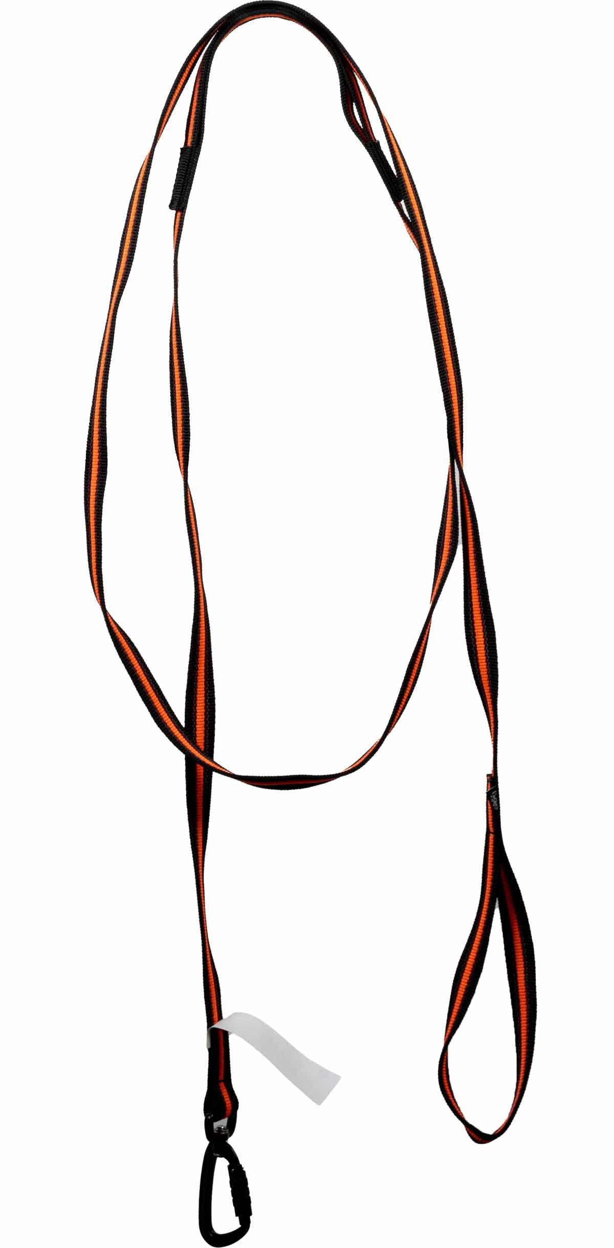 Alac Promenadkoppel Anitglid Orange 2,0x250cm Twistlock-hak