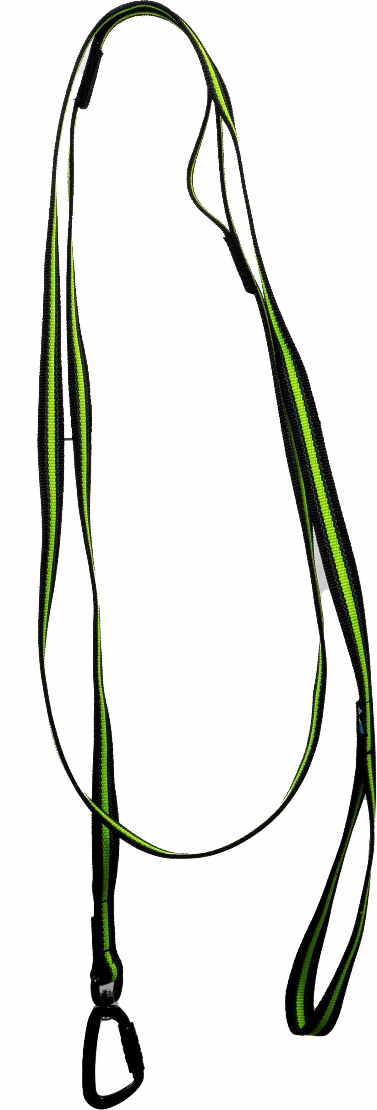 Alac Promenadkoppel Anitglid Lime 2,0x250cm Twistlock-hake