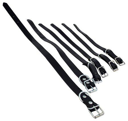 Alac Halsband Lädersvart 12mmx35cm