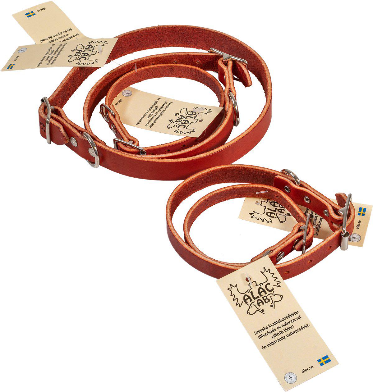 Alac Halsband Läderbrun 22mmx55cm