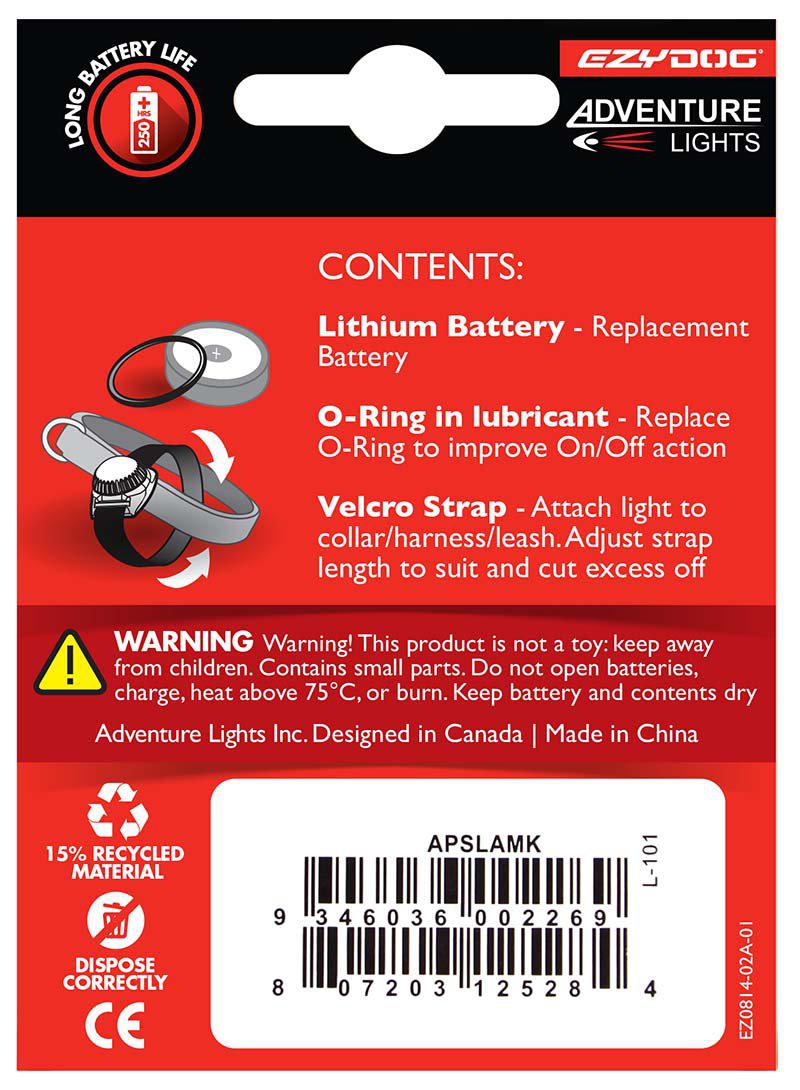 Ezydog Adventure Lights Service Kit