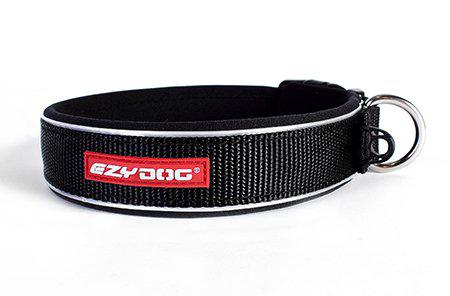 Ezydog Halsband Neopren Reflex Svart S 35-39cm