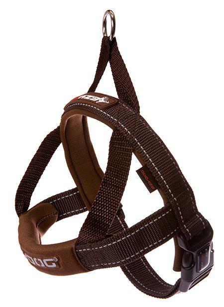 Ezydog Sele Quickfit Neopren Choklad L 19-35 Kg 'Justerbar'
