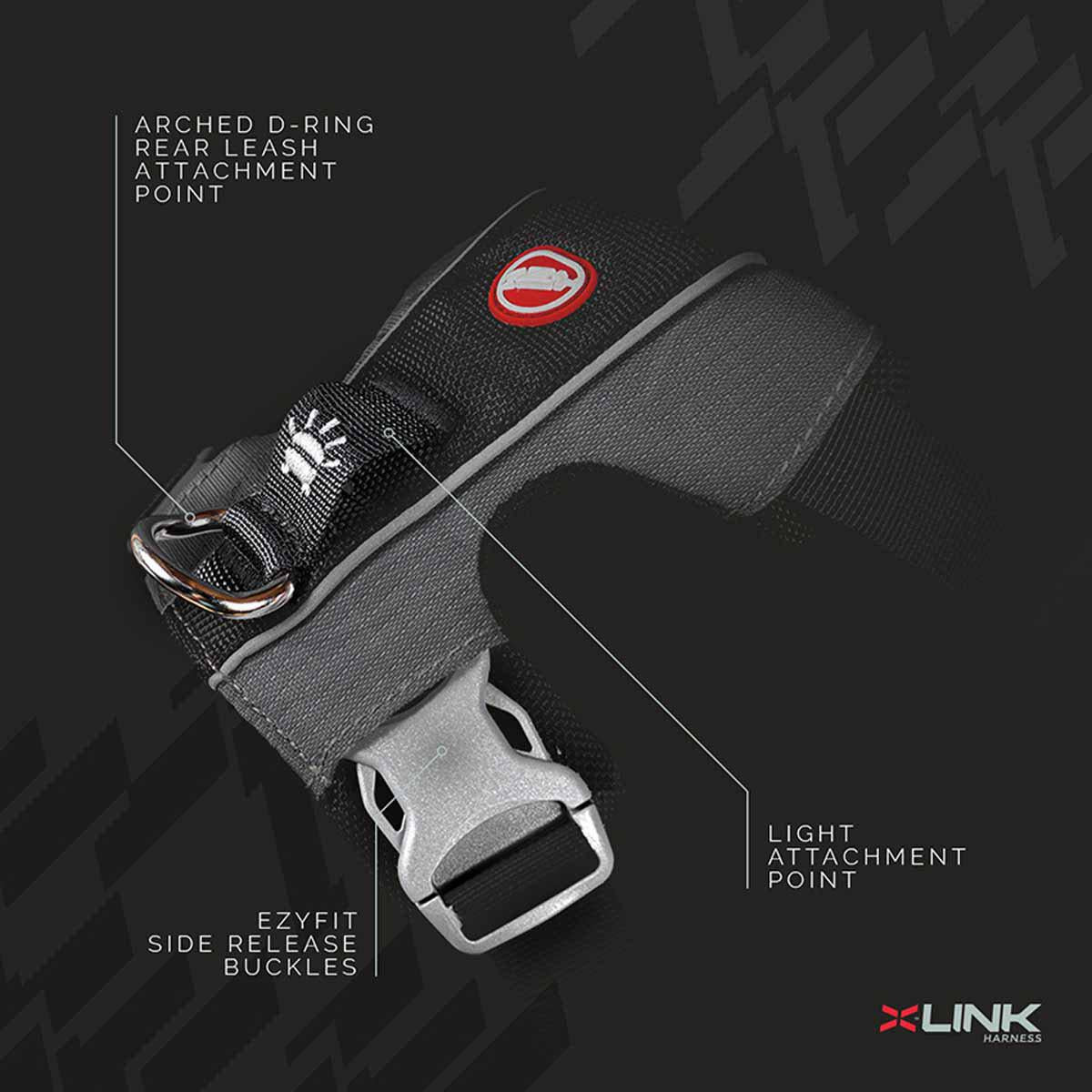 Ezydog Sele X-link Rosa Xs 3-6kg 'Justerbar'