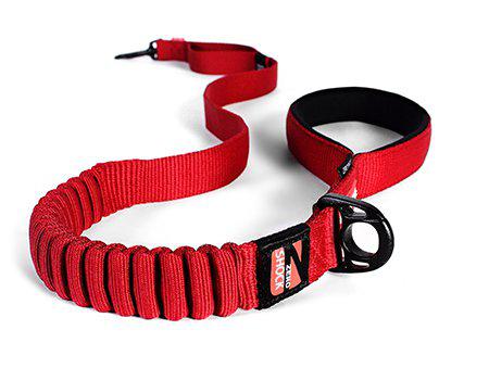 Ezydog Koppel Zero Shock Röd 120cm Traffic Control