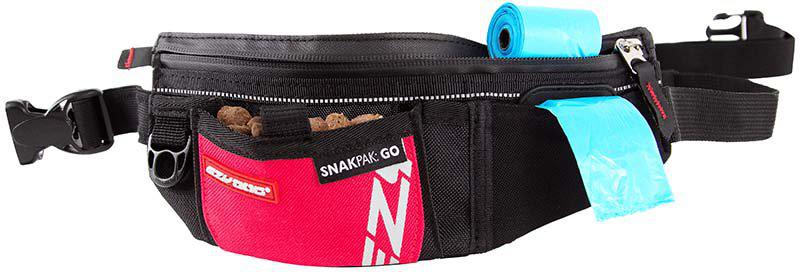 Ezydog Snakpak Treat  Bag Go Röd