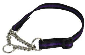 Alac Halsband Halvstryp Kanal Justerbarsvart/lila 18mmca40-6