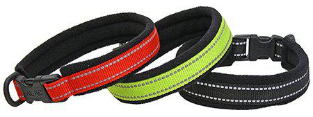 Alac Valphalsband Reflex Svart Fleece 20mmx40cm