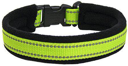 Alac Valphalsband Reflex Grön Fleece 20mmx30cm