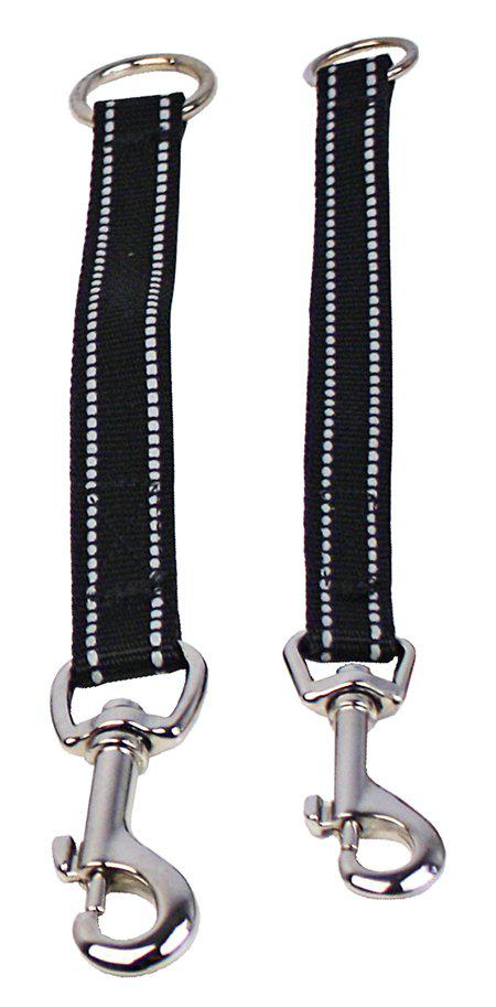 Alac Koppelförlängare Invävd Reflex Svart 15mmx25cm