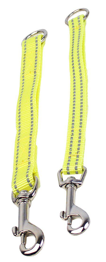 Alac Koppelförlängare Invävd Reflex Neongul 20mmx25cm