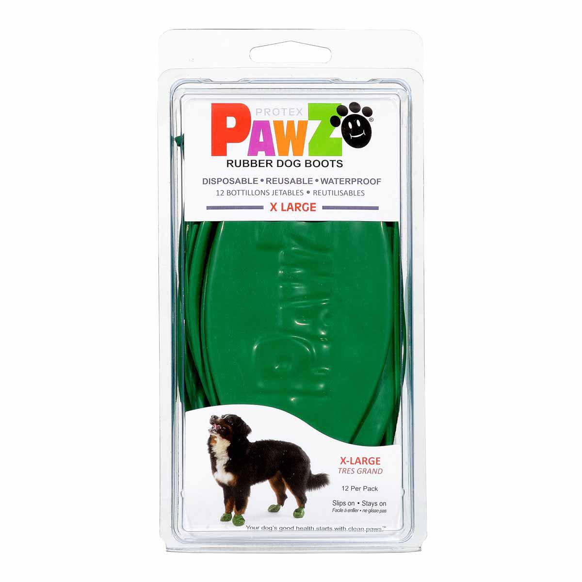 Pawz Dog Boots Color Xl Green