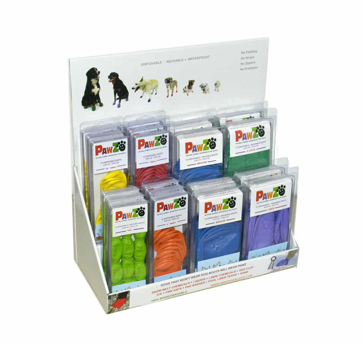 Pawz Dog Boots Color Counter Display (28pcs)