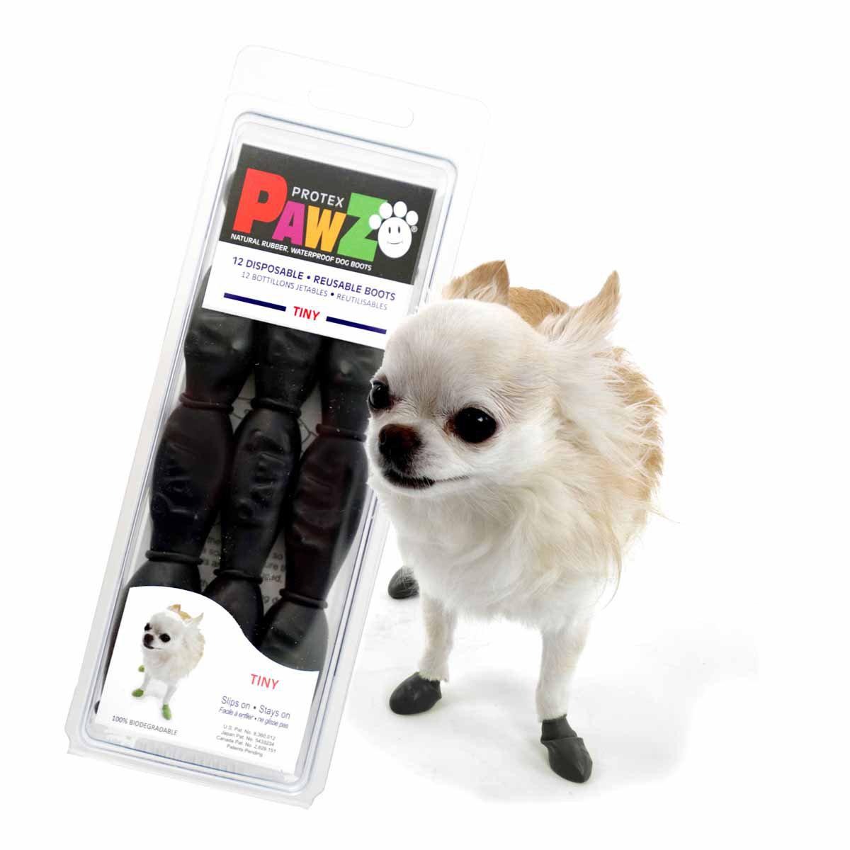 Pawz Dog Boots Black Tiny