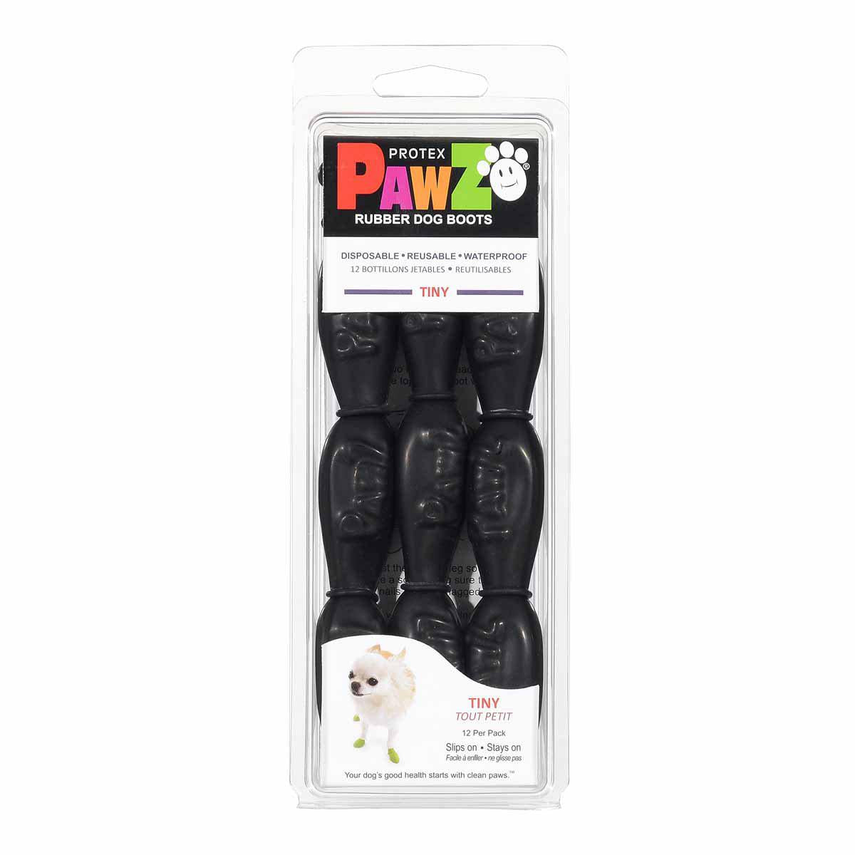 Pawz Dog Boots Black Tiny
