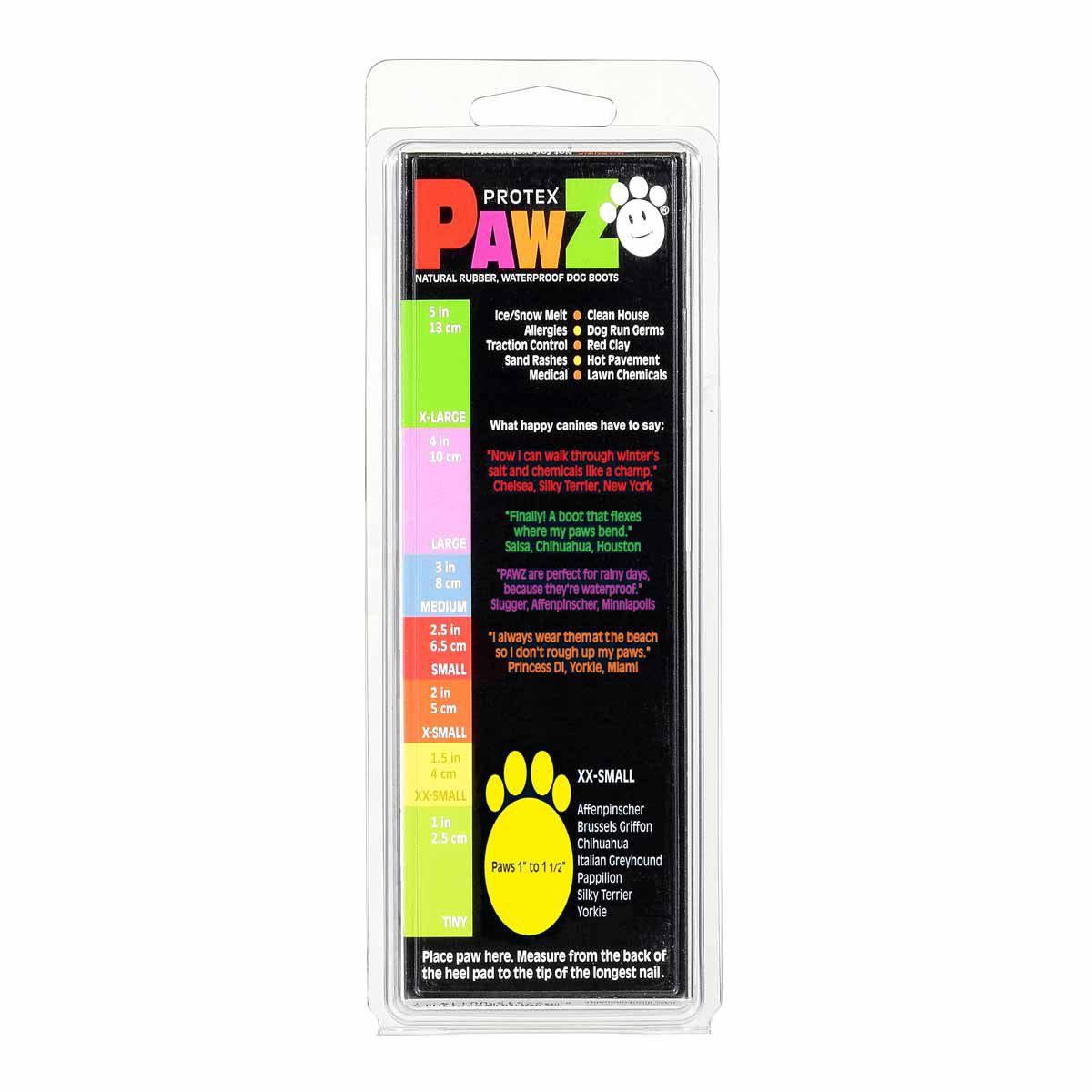 Pawz Dog Boots Black Xxs