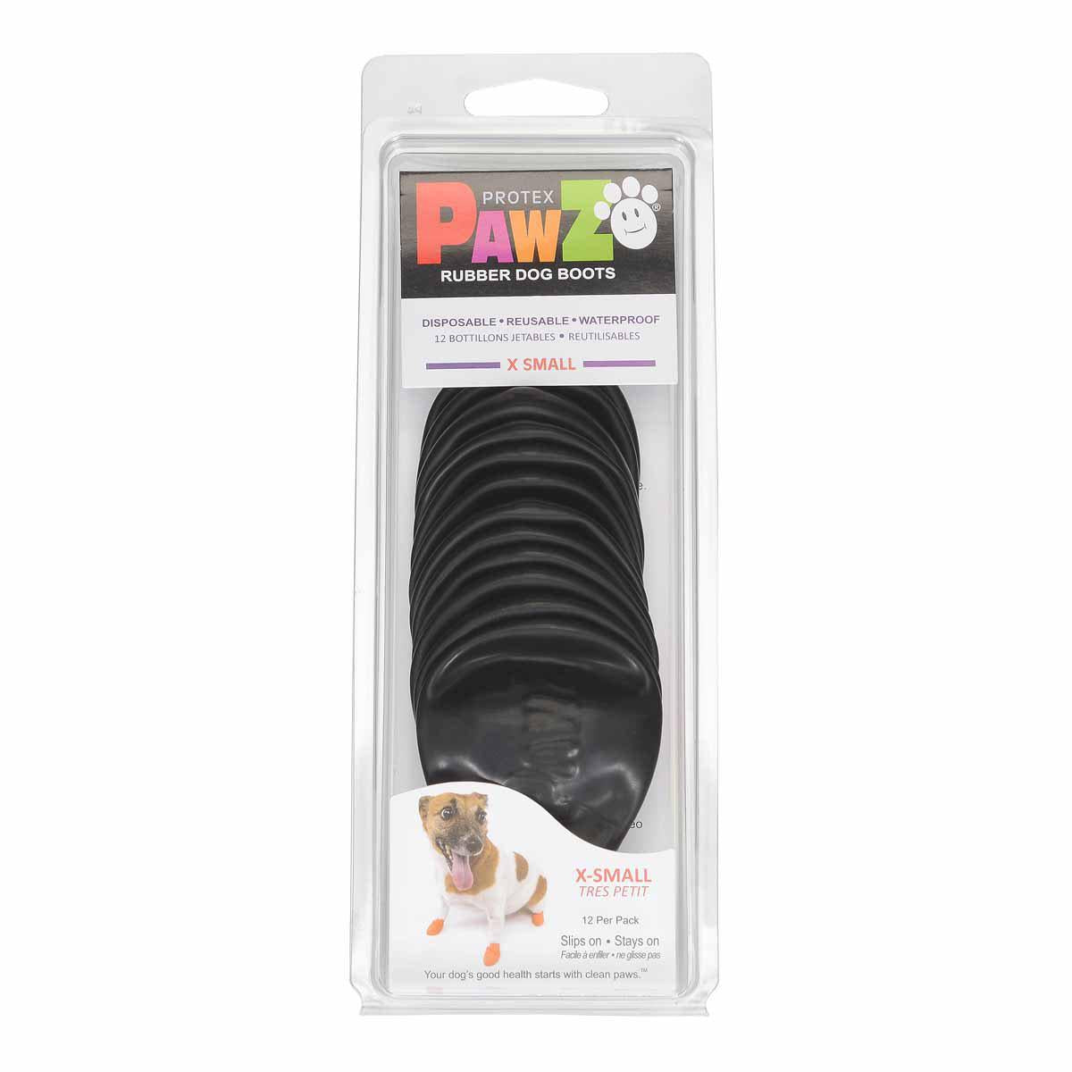Pawz Dog Boots Black Xs