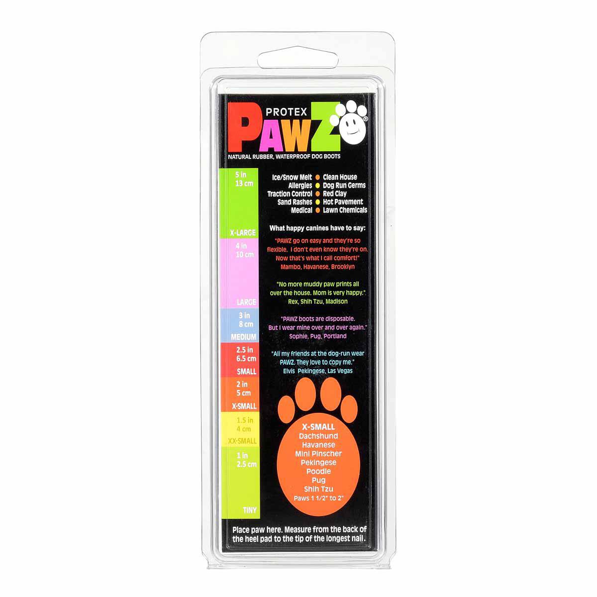 Pawz Dog Boots Black Xs