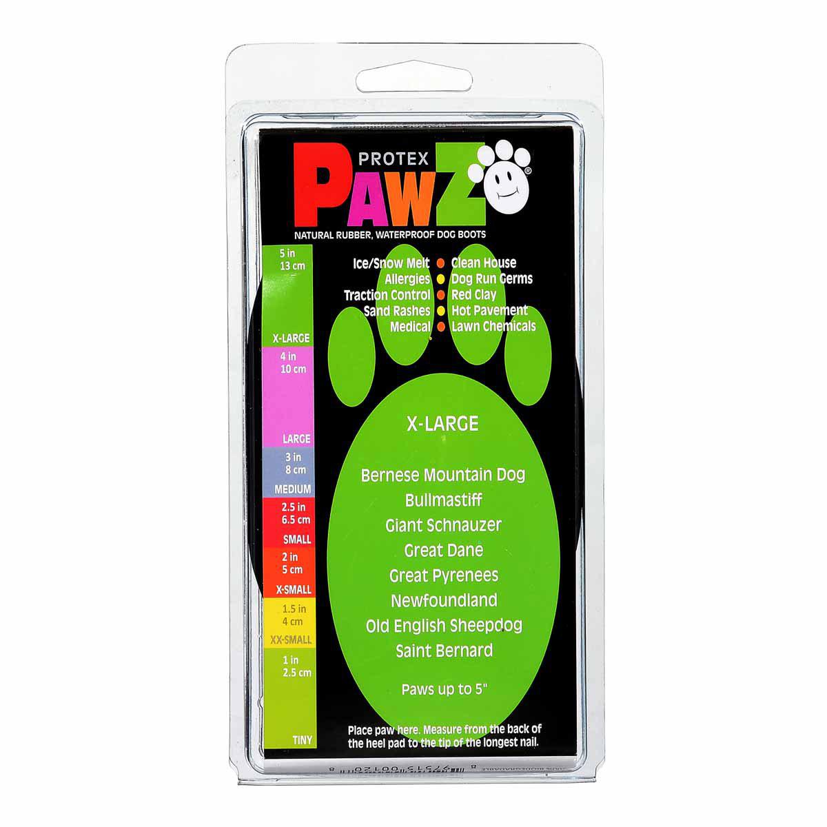 Pawz Dog Boots Black Xl