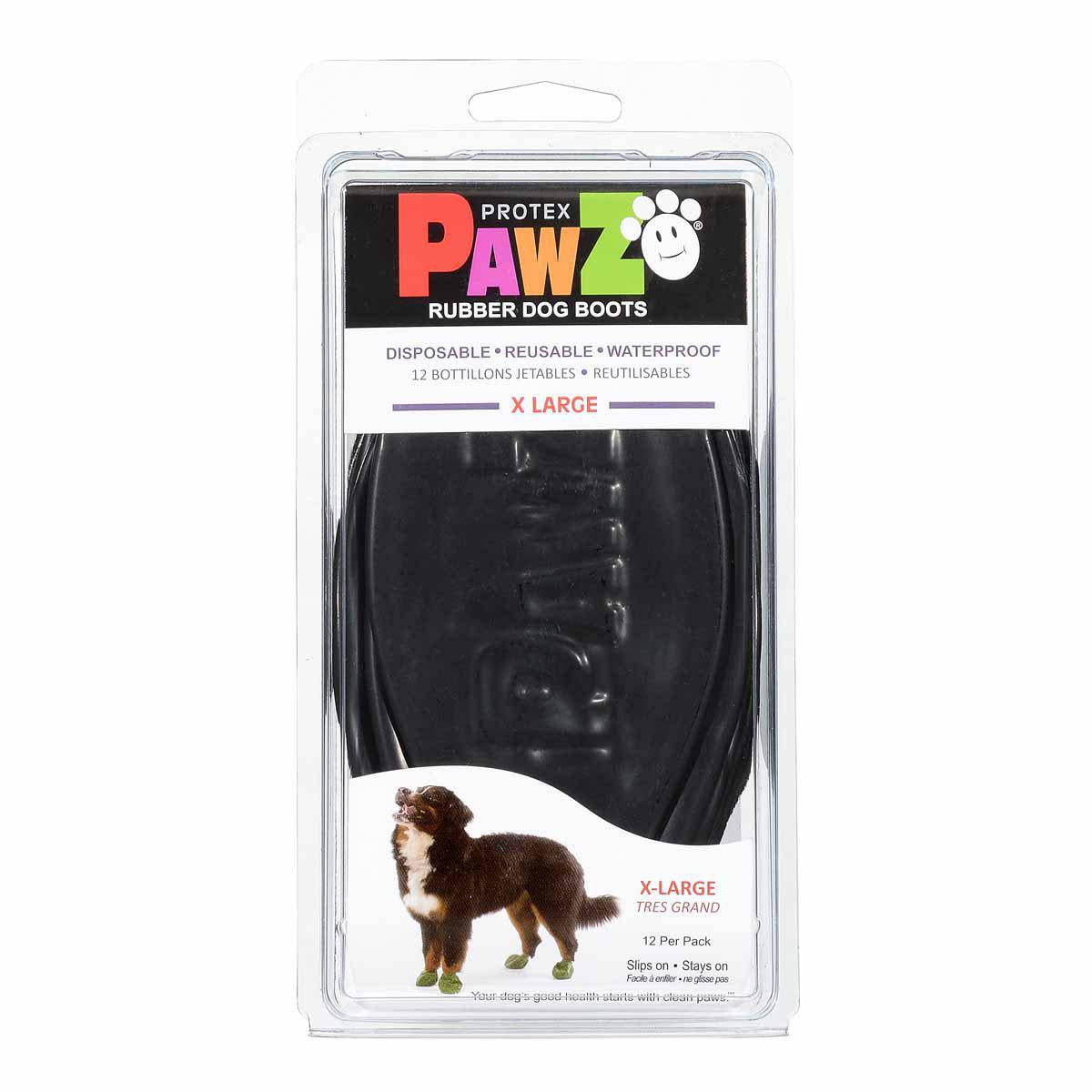 Pawz Dog Boots Black Xl