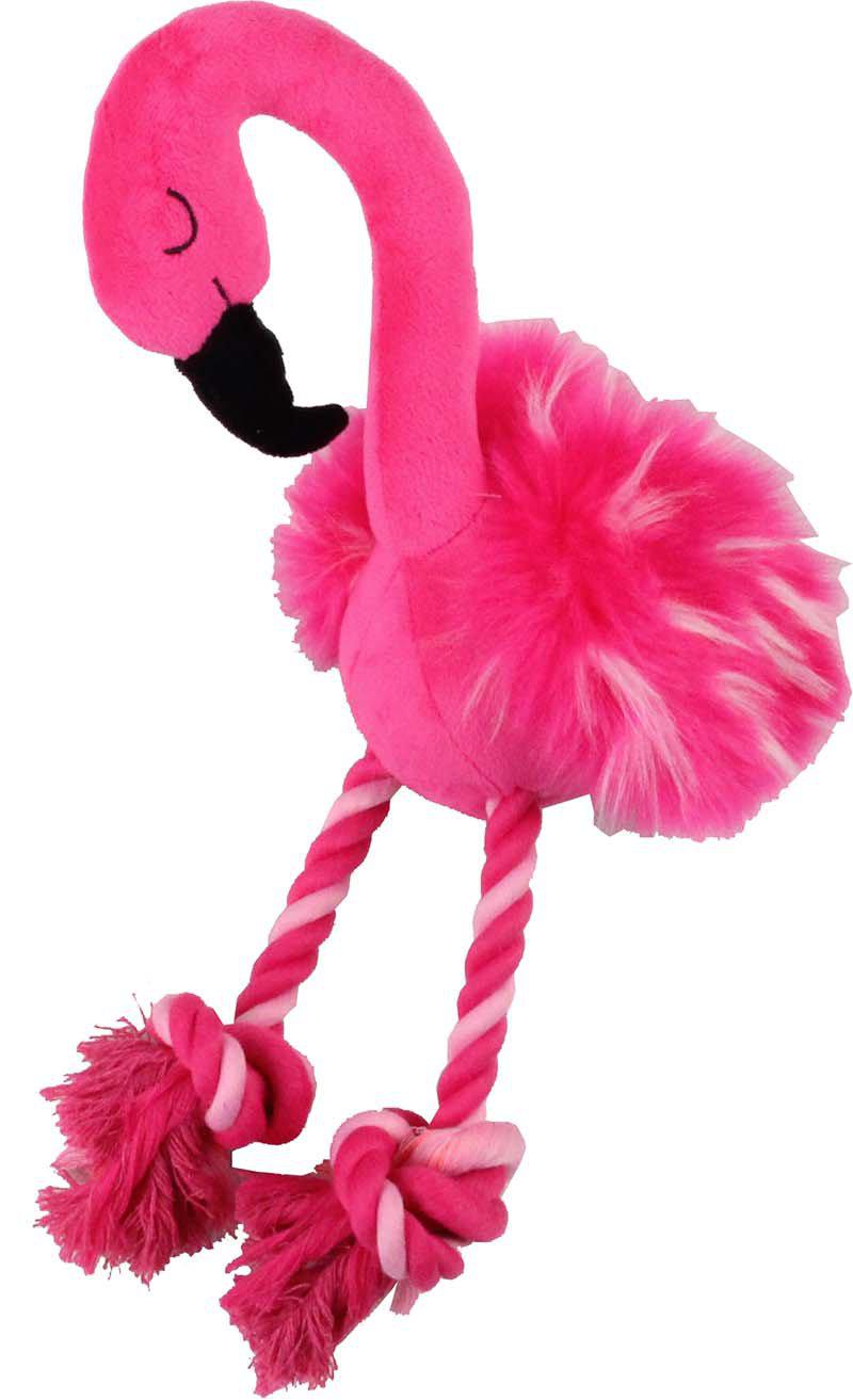 Hundleksak Flamingo38x20x10cm