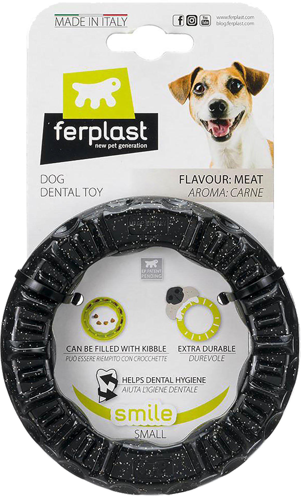 Fp Smile Dog Ring Ssvart Ø12x2,4cm