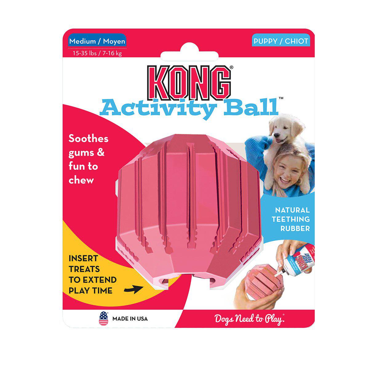 Kong Puppy Activityball M Ø7,5cm