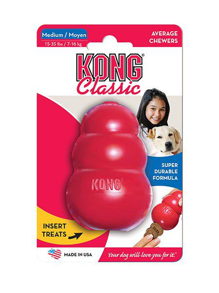 Kong Classic Röd M 9x6x6cm