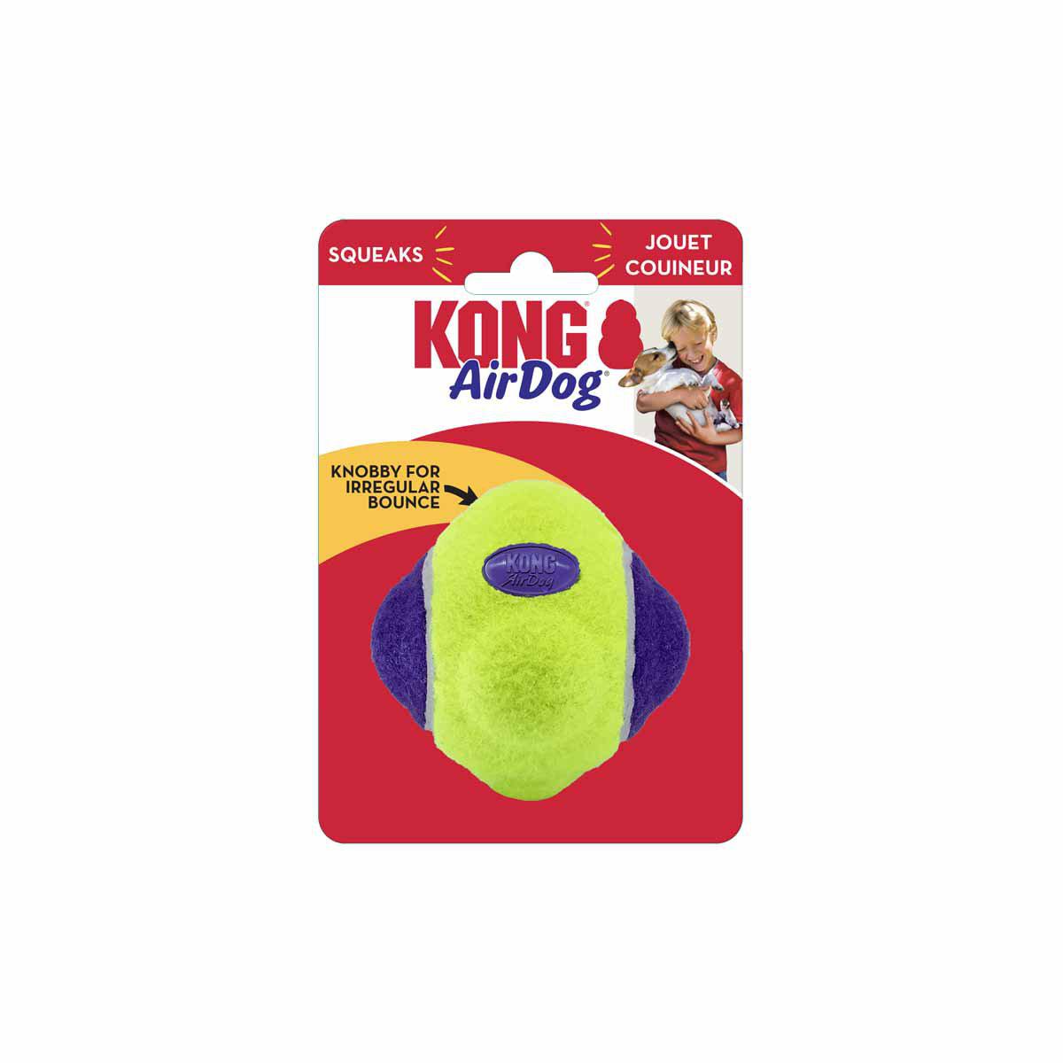 Kong Airdog Squeaker Knobby Ball Xs/s 14x7,5x5cm