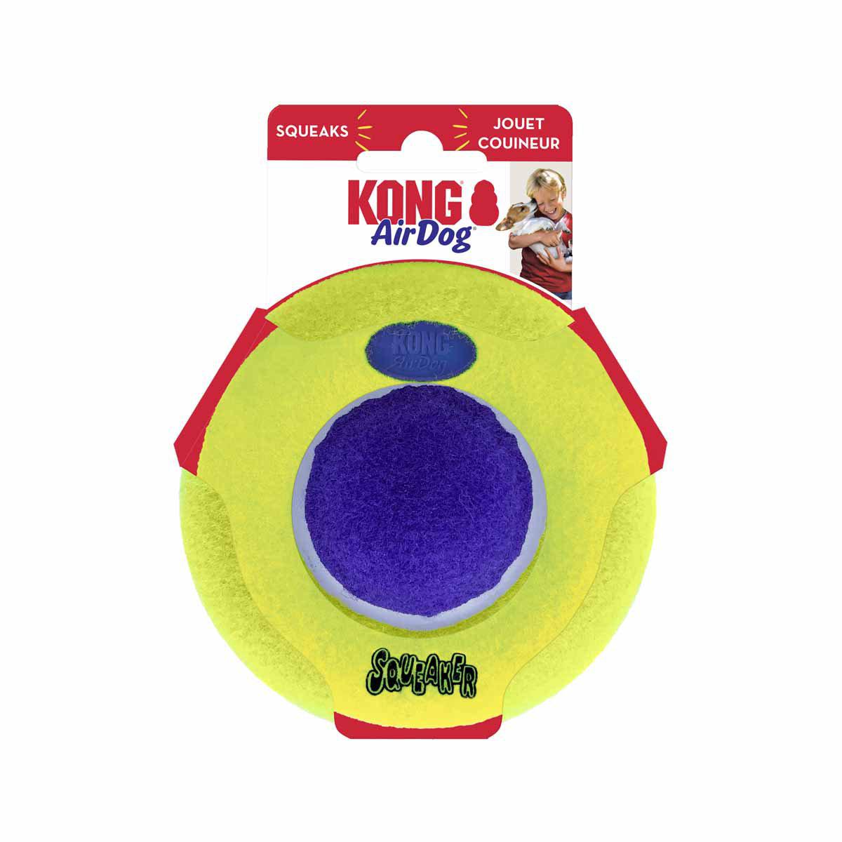 Kong Airdog Squeaker Saucer M/l 23x16,5x6,5cm