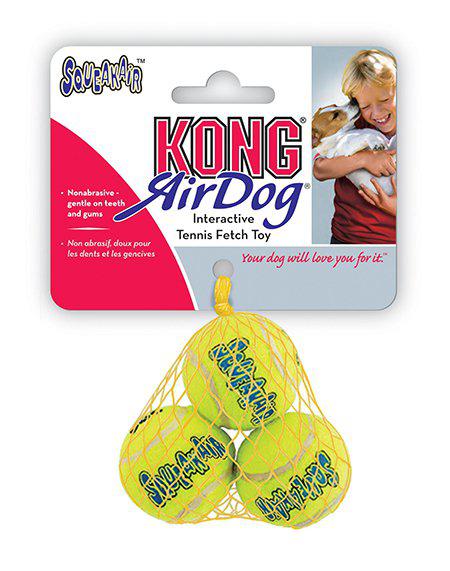 Kong Airdog Squeakair Tennisboll 3pack Xs 4cm