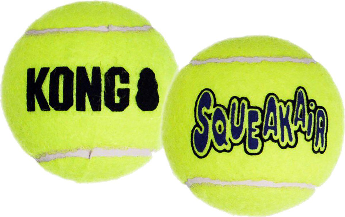Kong Airdog Squeakair Tennisboll 6pack M 7cm