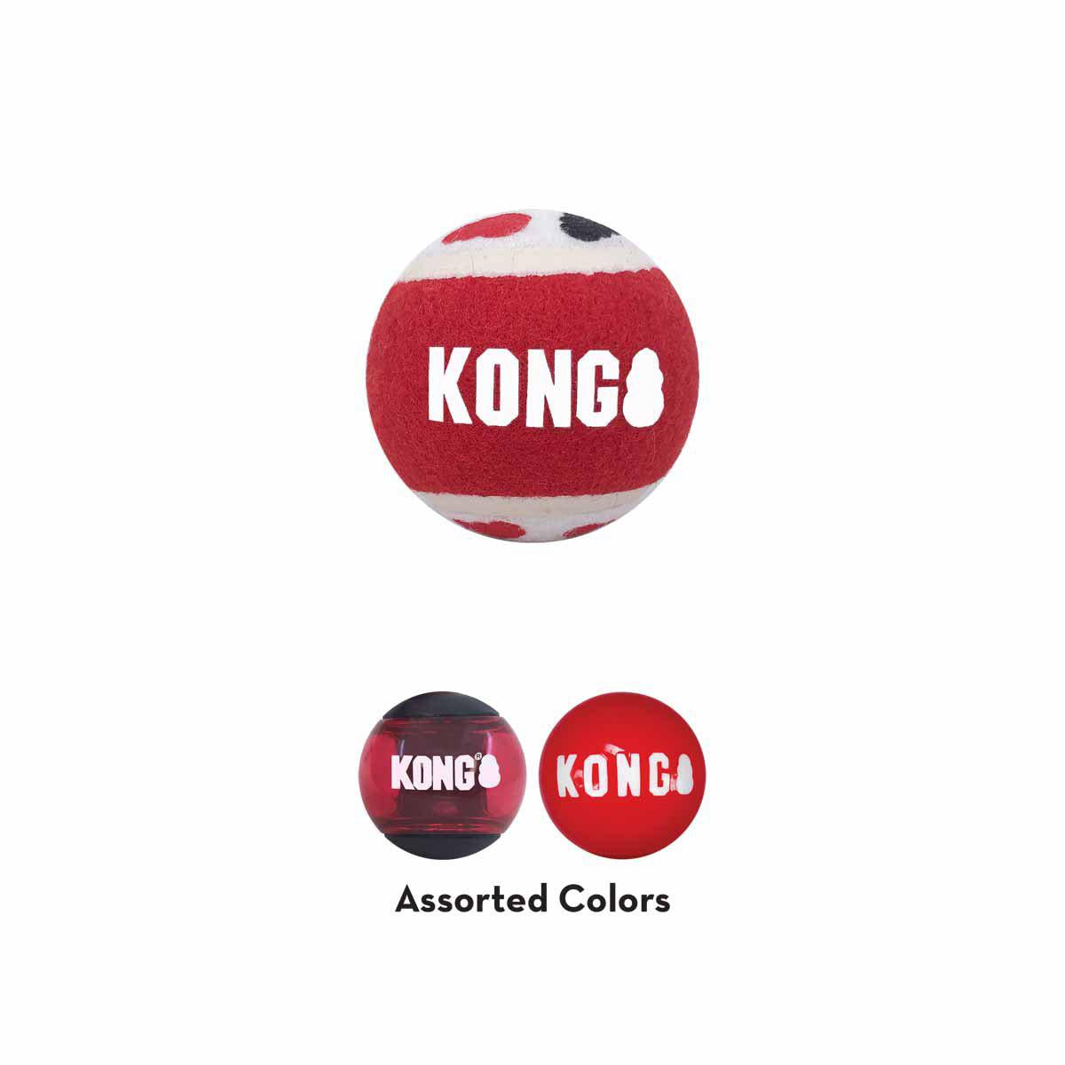 Kong Signature Balls 3-pack Large Mix Ø8,2cm