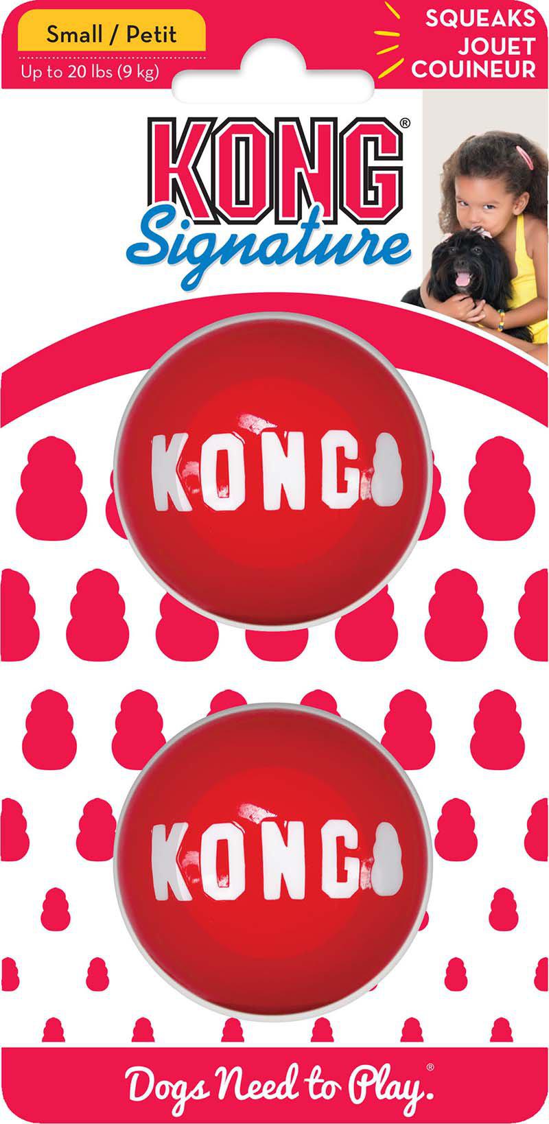Kong Signature Ballsmall 2-pack 5cm